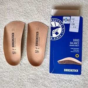 Birkenstock Birko Balance Insoles EU 43 Men’s 10 Orthotic Cork Footbed Inserts